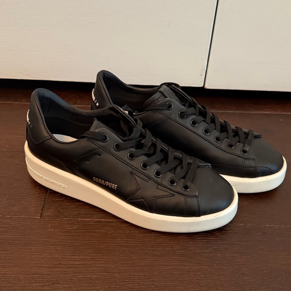 GOLDEN GOOSE Pure-Star Women’s Black Sneakers - 39 (fits like US 8.5)